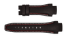 Phantom 49mm Brown Leather Strap (Red & White Stitch)